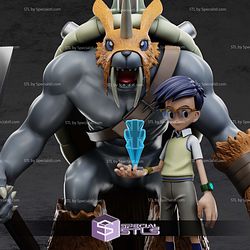 Joe and Zudomon Digimon STL Printer Files