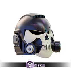 Cosplay STL Files Space Marine 2 Vanguard Helmet