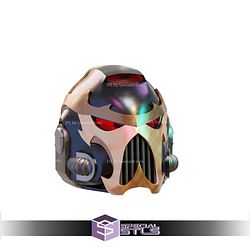 Cosplay STL Files Space Marine Chaos Marine Helmet