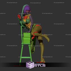 Erotic Figure Reading Girl Digital STL Files