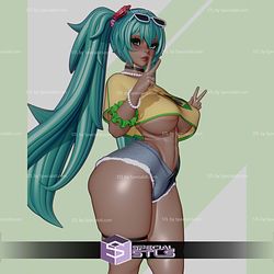 Miku Brazil Outfit Digital STL Files