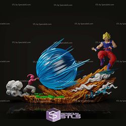 Son Goku vs Kid Buu Genkidama Digital STL Files