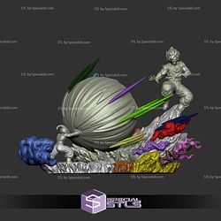 Son Goku vs Kid Buu Genkidama Digital STL Files