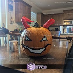 Various Pumpkin Head Face and Head for Halloween STL Files