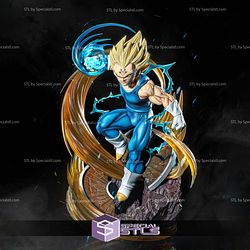 Majin Vegeta and Blue Effect V2 STL Printer Files