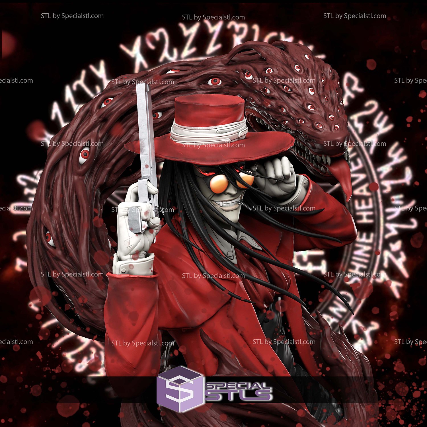 Alucard Hellsing and Gun STL Printer Files | SpecialSTL