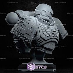 Captain Talius WH40K Bust STL Printer Files