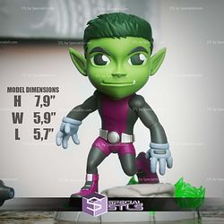 Chibi STL Collection - Beast Boy