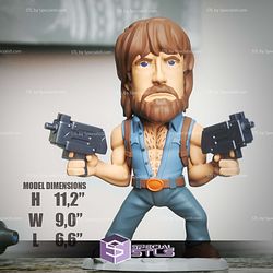 Chibi STL Collection - Chuck Norris