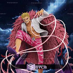 Donquixote Doflamingo Smiling Diorama STL Printer Files