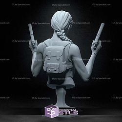 Lara Croft Bust Tomb Base STL Printer Files