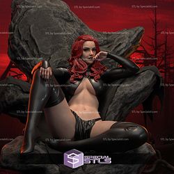 Madelyne Pryor Sitting Rock Base STL Printer Files