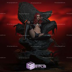 Madelyne Pryor Sitting Rock Base STL Printer Files