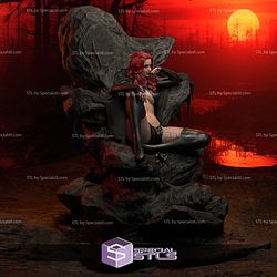 Madelyne Pryor Sitting Rock Base STL Printer Files