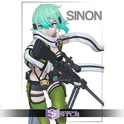 Sinon Sniper Sword Art Online STL Printer Files