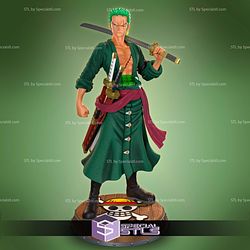 Zoro Roronoa Stand Pose STL Printer Files