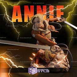 Annie Leonhart in Action Bust STL Printer Files