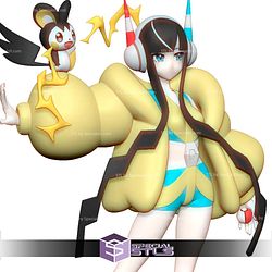 Gym Leader Elesa Pokemon Black and White STL Printer Files