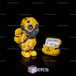 Basic STL - HazMat Suit Airpod Case and Holder