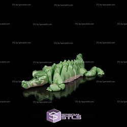 Basic STL - Print in Place Alligator