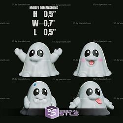 Chibi STL Collection - Cute Ghosts