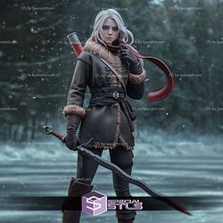 Ciri The Witcher Winter STL Printer Files