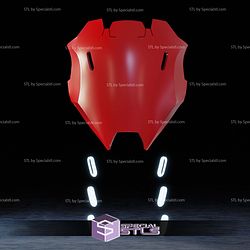 Cosplay STL Files CyberPunk Red Hood Helmet