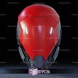 Cosplay STL Files CyberPunk Red Hood Helmet