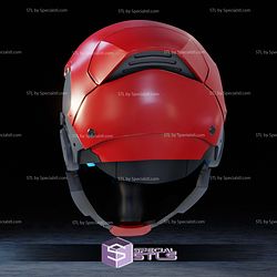 Cosplay STL Files CyberPunk Red Hood Helmet