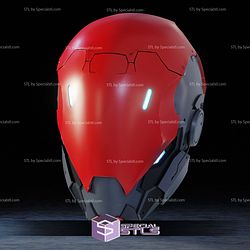 Cosplay STL Files CyberPunk Red Hood Helmet