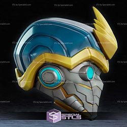 Cosplay STL Files Marvel Rivals Star Lord Helmet