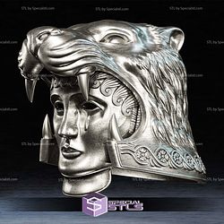 Cosplay STL Files Tigris Of Gaul Mask Gladatior