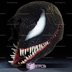 Cosplay STL Files Venom Half Mask