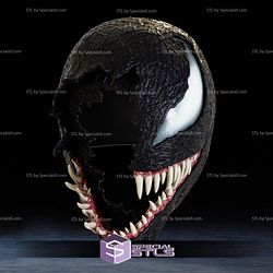 Cosplay STL Files Venom Half Mask