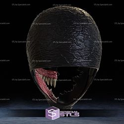 Cosplay STL Files Venom Half Mask