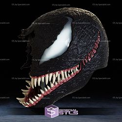 Cosplay STL Files Venom Half Mask