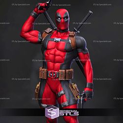 Deadpool Muscle Gun and Sword STL Printer Files