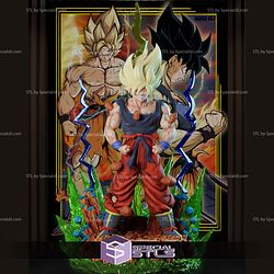 Goku Namek first Transfomation STL Printer Files