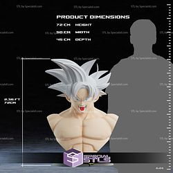 Life Size Goku Bust V2 STL Files