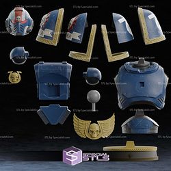 Life Size Space Marine Bust STL Files