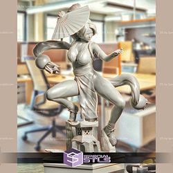 Mai Shiranui Action Pose With Fan STL Printer Files