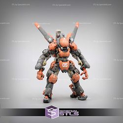 Pocket Mech Exo Armor Space Type STL Printer Files