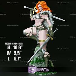 Red Sonja Sword Rock Base STL Printer Files