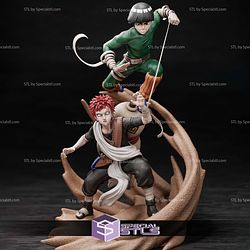 Rocklee and Gaara Battle Sand Digital STL Files