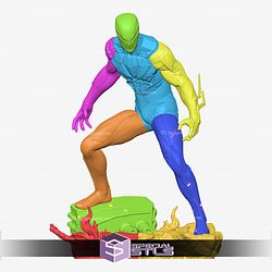 Spiderman 2099 Fire Base STL Printer Files