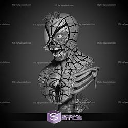 Spiderman Zombie Portrait Bust STL Printer Files