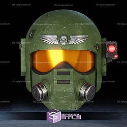 Cosplay STL Files Space Marine Infantry V2 Helmet