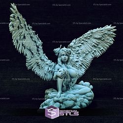 Athalia angel on a cloud 3D Print Files