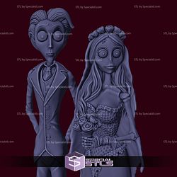 Corpse Bride Diorama Halloween 3D Print Files