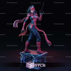 Daredevil Woman Version Pose 1 3D Print Files